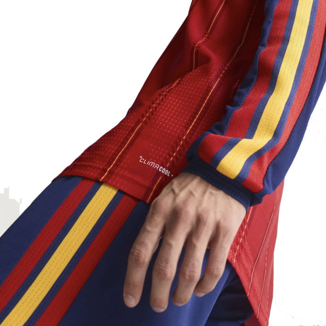 2026-2027 Spain Authentic Long Sleeve Home Shirt (Merino 6)-SoccerKits Hub | Buy Soccer Jerseys Online